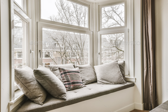 Window ledge shop pillows